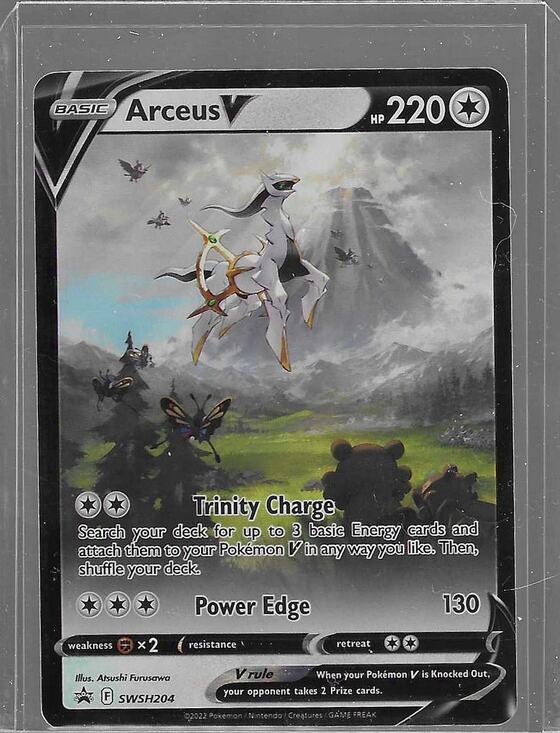 arceus pokemon card v The Company Pokemon Unopened 267/S-P shuffle your deck. Pokemon Card Arceus V Gold